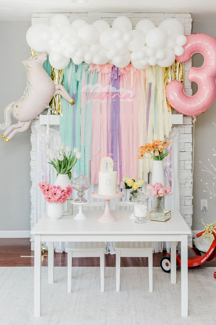 Over the Rainbow Themed 3rd Birthday Party