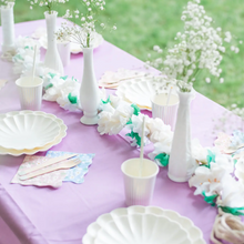 Eco-Friendly Purple Disposable Pastel Paper Table Cover - Ellie and Piper