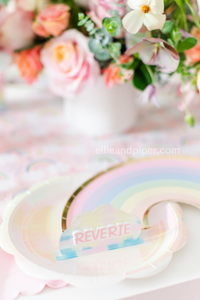 Pastel Rainbow Paper Plates - Ellie and Piper