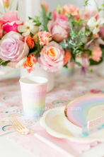 Pastel Rainbow Paper Plates - Ellie and Piper