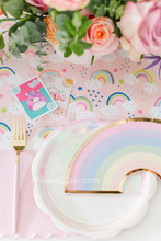 Pastel Rainbow Paper Plates - Ellie and Piper