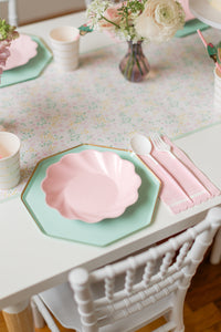 Blush Scalloped Edge Dinner Napkins - Ellie and Piper