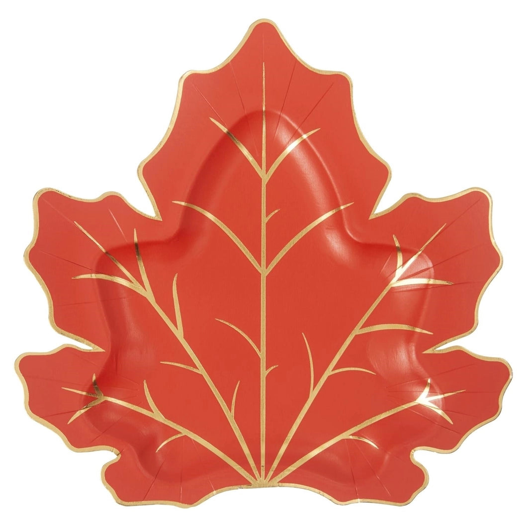 Leaf Shaped Dessert Paper Plates - Ellie and Piper