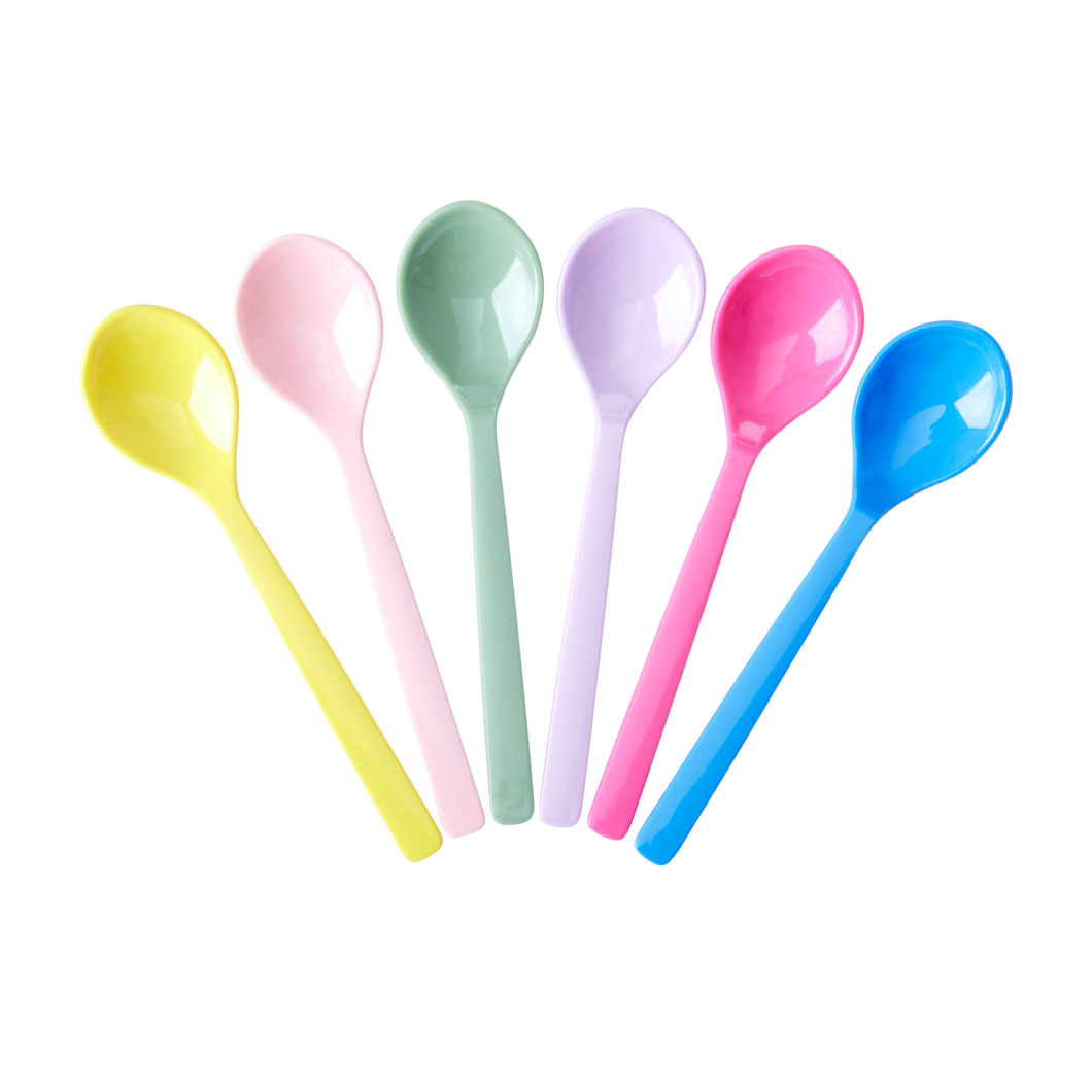 Bright Melamine Teaspoons (Set of 6) - Ellie and Piper