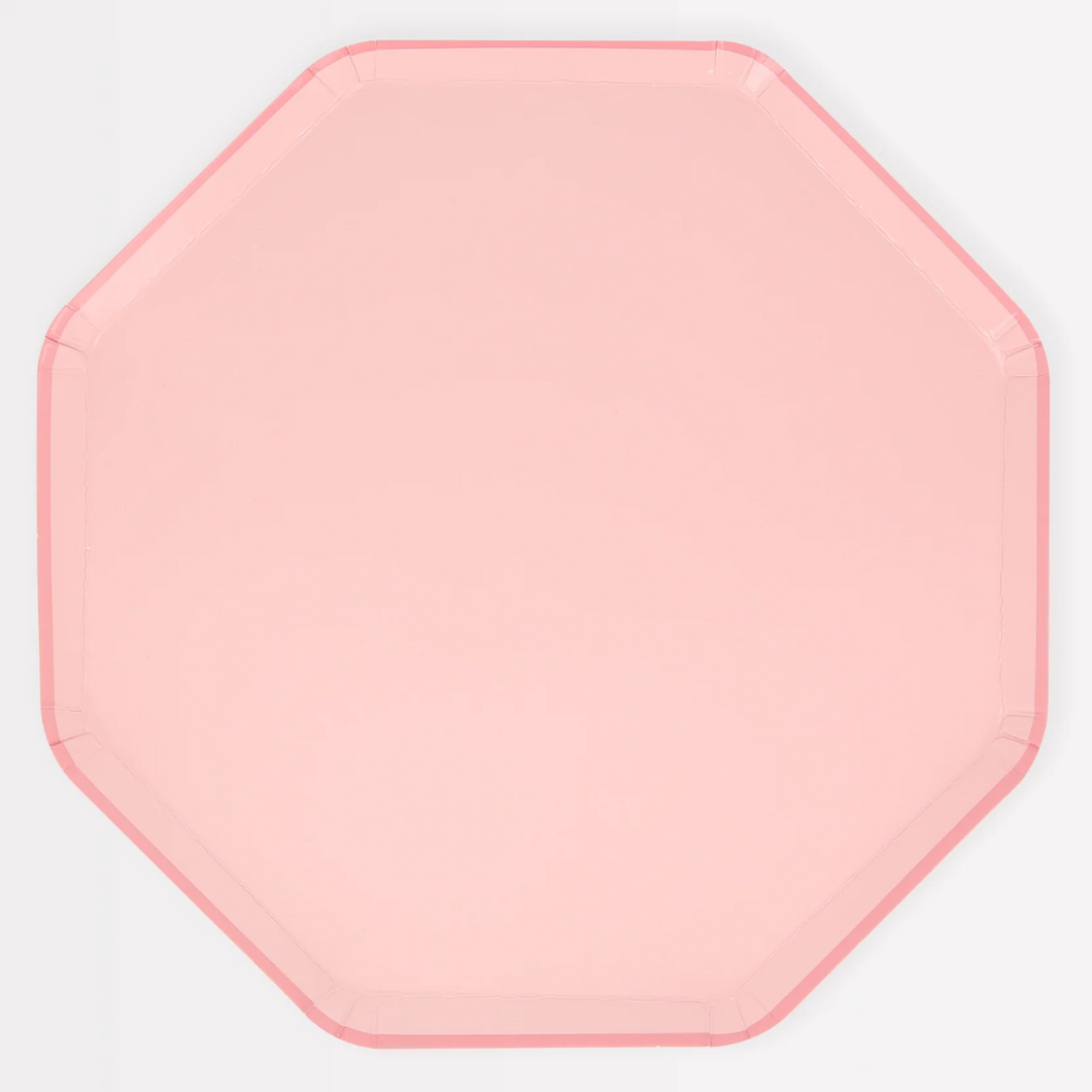 Cotton Candy Pink Dinner Plates - Ellie and Piper