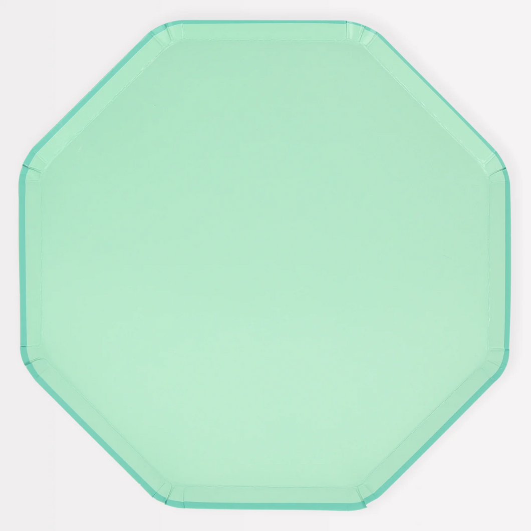 Sea Foam Green Dinner Plates - Ellie and Piper