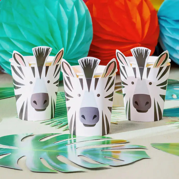 Zebra Party Cups - Ellie and Piper