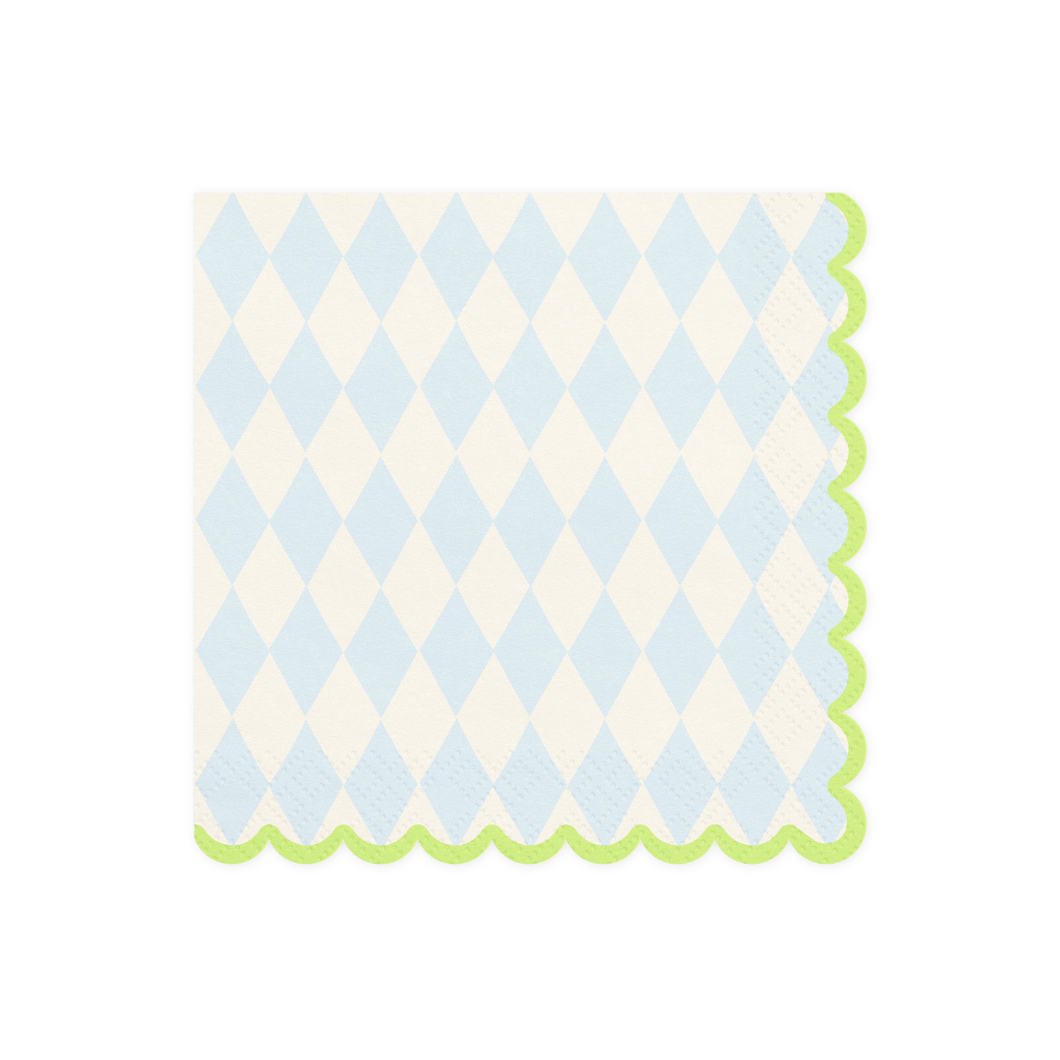 Pastel Diamond Print Napkins - Ellie and Piper