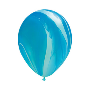 11" Blue Marble Latex Balloon - Ellie and Piper