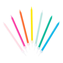 Bright Rainbow Tall Birthday Candles - Ellie and Piper