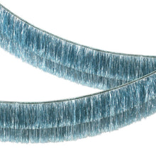 Blue Tinsel Fringe Garland - Ellie and Piper