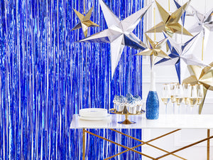 Blue Fringe Curtain Backdrop - Ellie and Piper