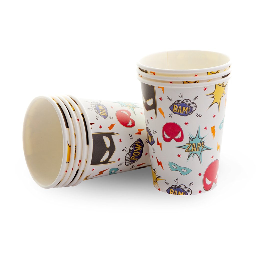 Superhero Paper Cups - Ellie and Piper