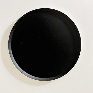 Matte Black Large Paper Plates - Ellie and Piper