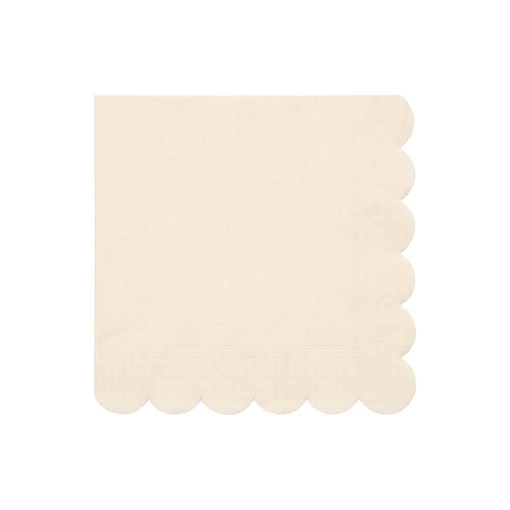 Cream Large Napkins - Ellie and Piper