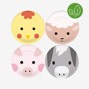 Farm Animals Plates - Ellie and Piper