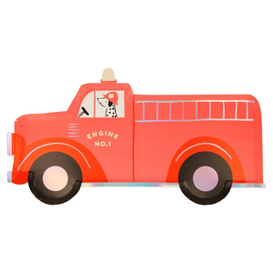 Fire Truck Plates - Ellie and Piper