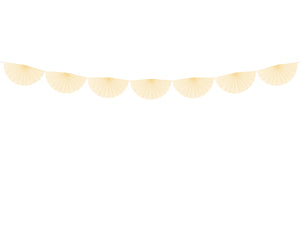 Tissue Garland Rosettes - Cream - Ellie and Piper