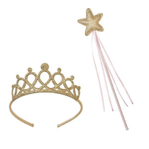 Gold Wand & Tiara Set - Ellie and Piper