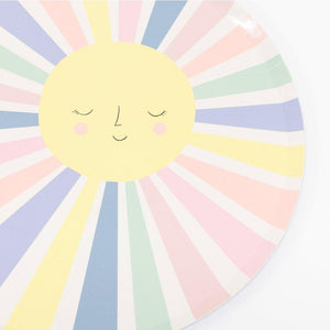 Rainbow Sun Dinner Plates - Ellie and Piper