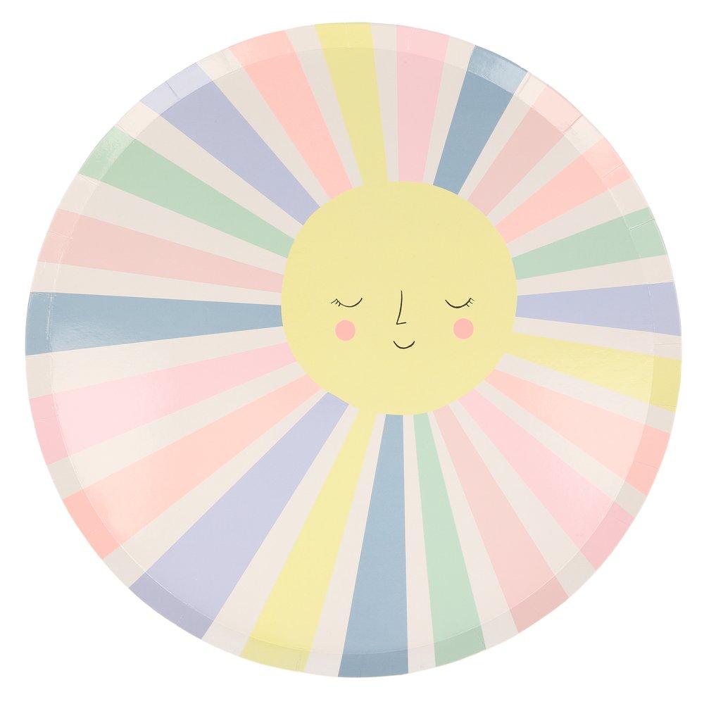 Rainbow Sun Dinner Plates - Ellie and Piper