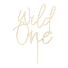 Wild One Wooden Cake Topper - Ellie and Piper