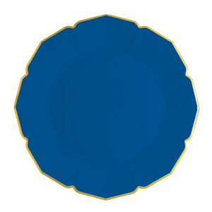 Ornate Royal Blue Dinner Plates - Ellie and Piper