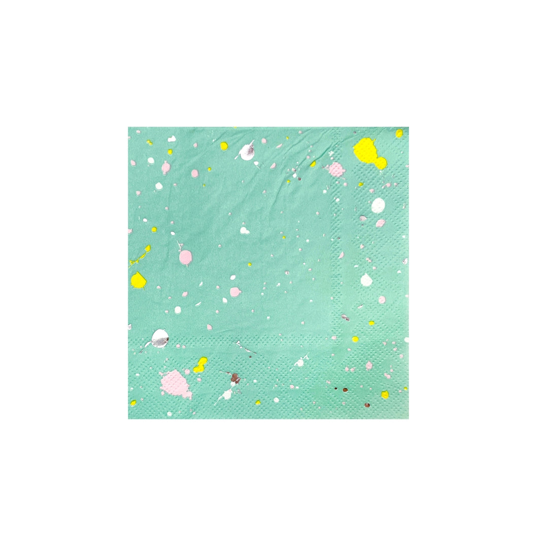 Pastel Splatter Cocktail Paper Napkins - Ellie and Piper