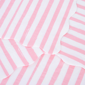 Pink Stripe Large Napkins - Ellie and Piper