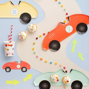 Race Car Paper Party Plates - Ellie and Piper