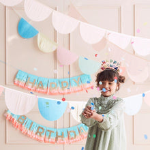 Rainbow Tissue Paper Scallop Garlands - Ellie and Piper