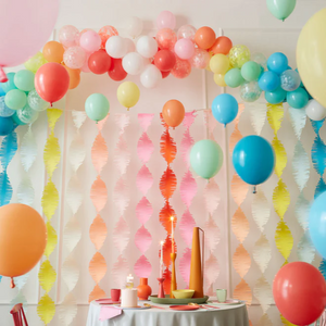 Rainbow Twisty Fringe Backdrop - Ellie and Piper