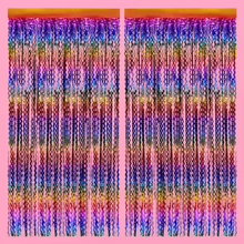 Wavy Rainbow Foil Curtain - Ellie and Piper