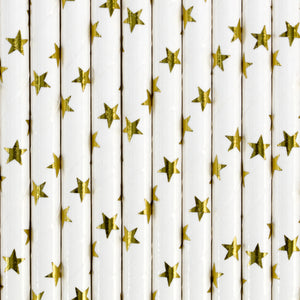 Gold Stars Straws - Ellie and Piper