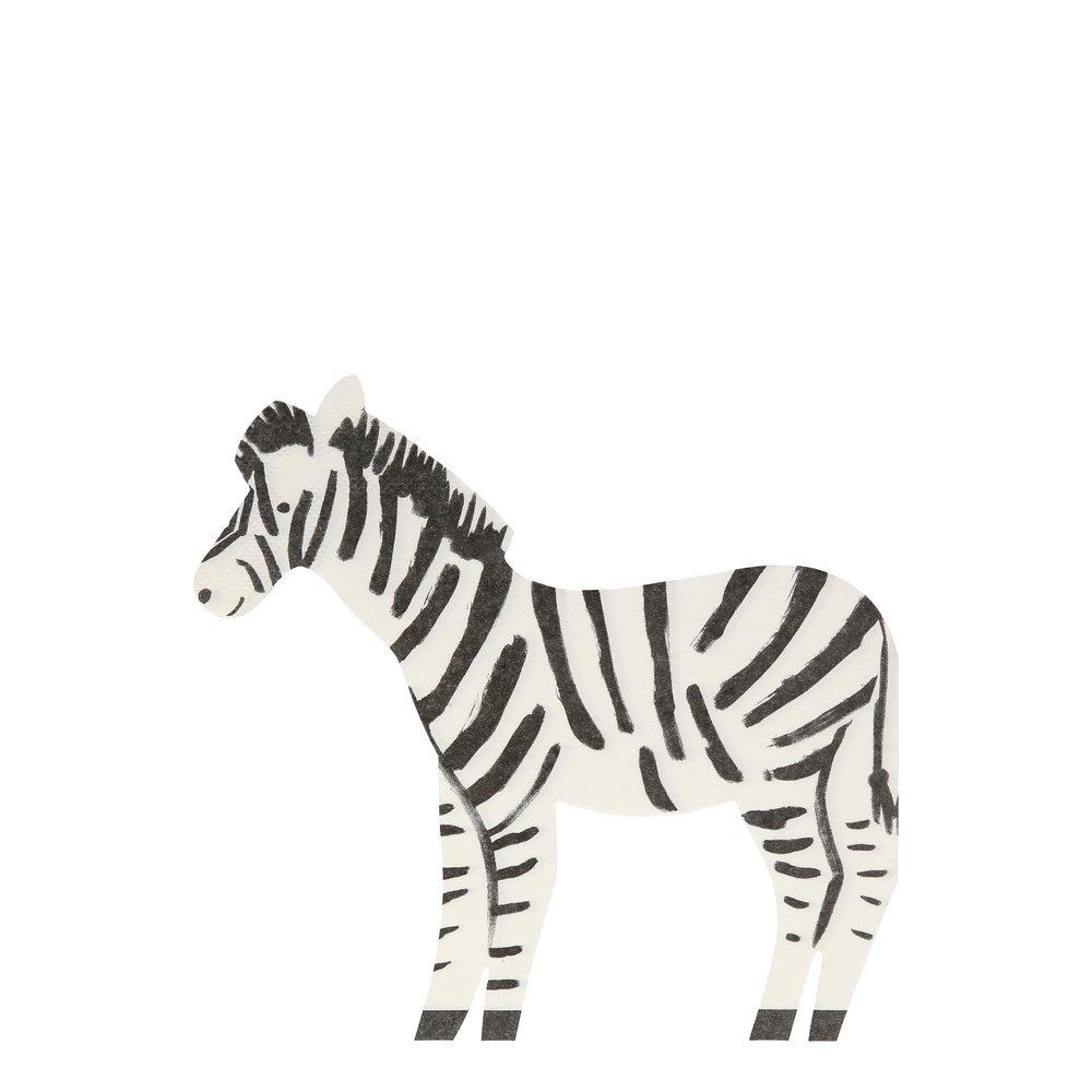 Safari Zebra Napkins - Ellie and Piper