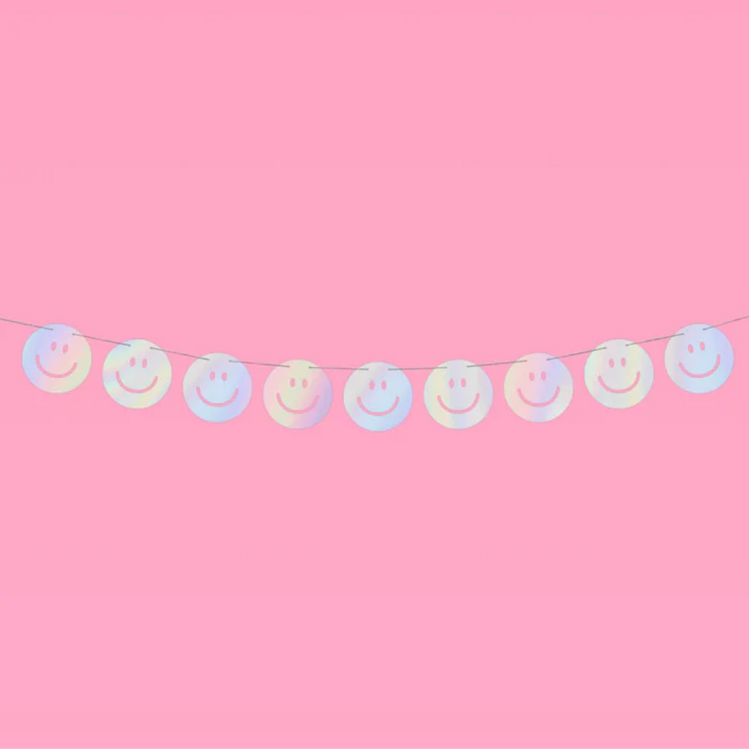 Smiley Face Banner - Ellie and Piper