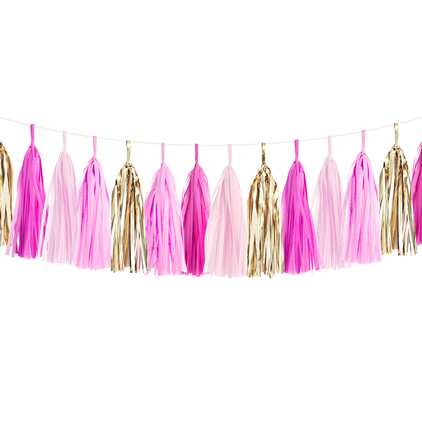 Pink Tassel Garland Kit - Ellie and Piper