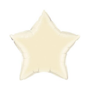 Pearl Ivory Star Shaped Balloon - Ellie and Piper