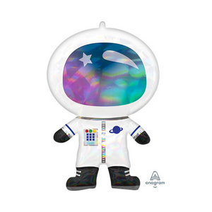 Iridescent Holographic Astronaut Balloon - Ellie and Piper