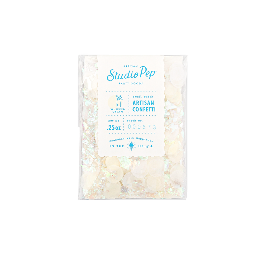 Whipped Cream White Confetti Pack - Ellie and Piper