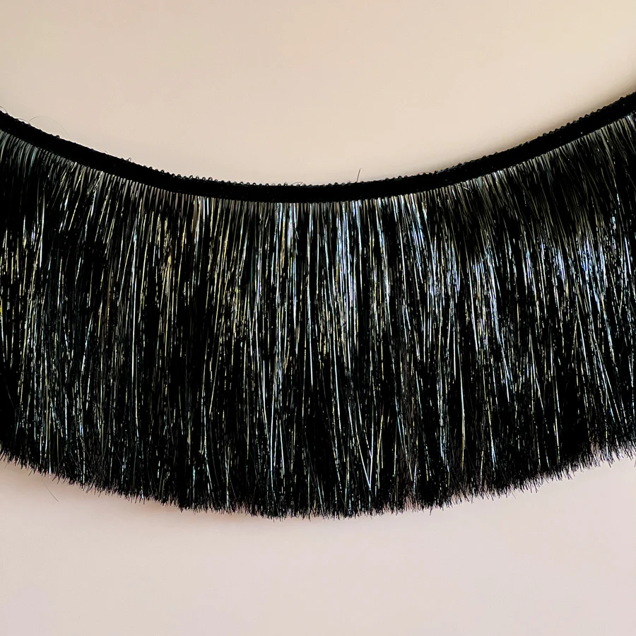 Tinsel Fringe Garland - Black - Ellie and Piper