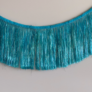 Tinsel Fringe Garland - Blue - Ellie and Piper