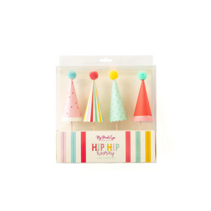 Hip Hip Hooray Cake Toppers - Ellie and Piper