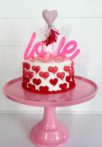 Pink Melamine Cake Stand - Ellie and Piper