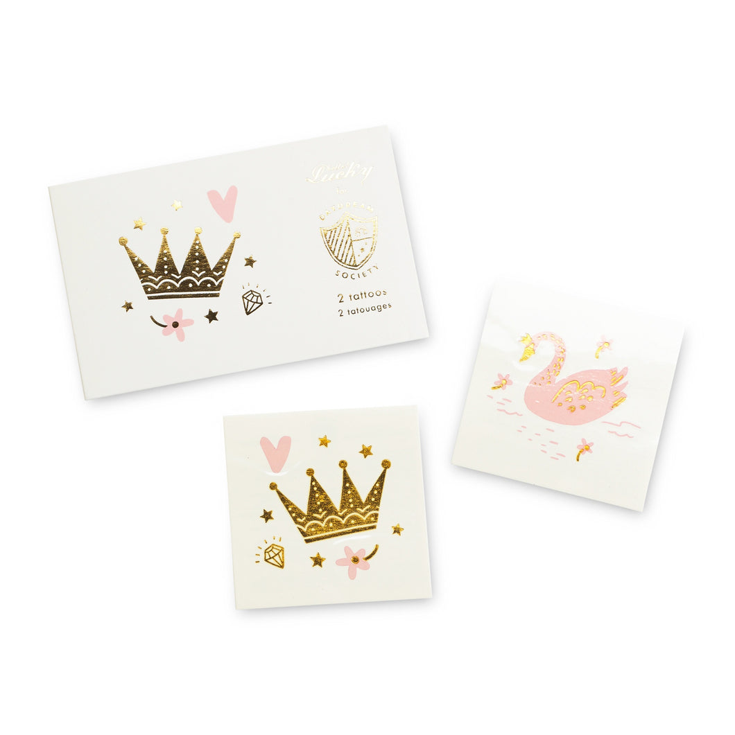 Princess Swan Temporary Tattoos - Ellie and Piper