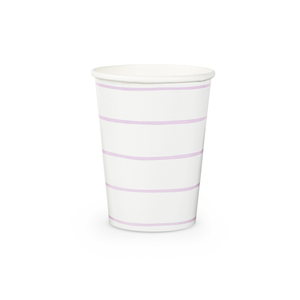 Frenchie Striped Cups - Lilac - Ellie and Piper