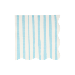 Blue Stripe Large Napkins - Ellie and Piper