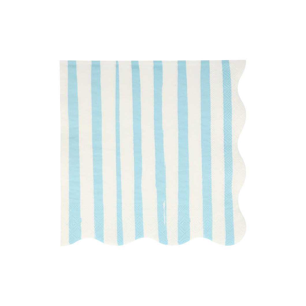 Blue Stripe Large Napkins - Ellie and Piper