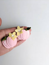 Pink Pumpkin Hair Clips (Set of 2) - Ellie and Piper