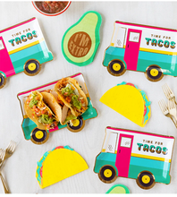 Taco Truck Paper Plates - Ellie and Piper